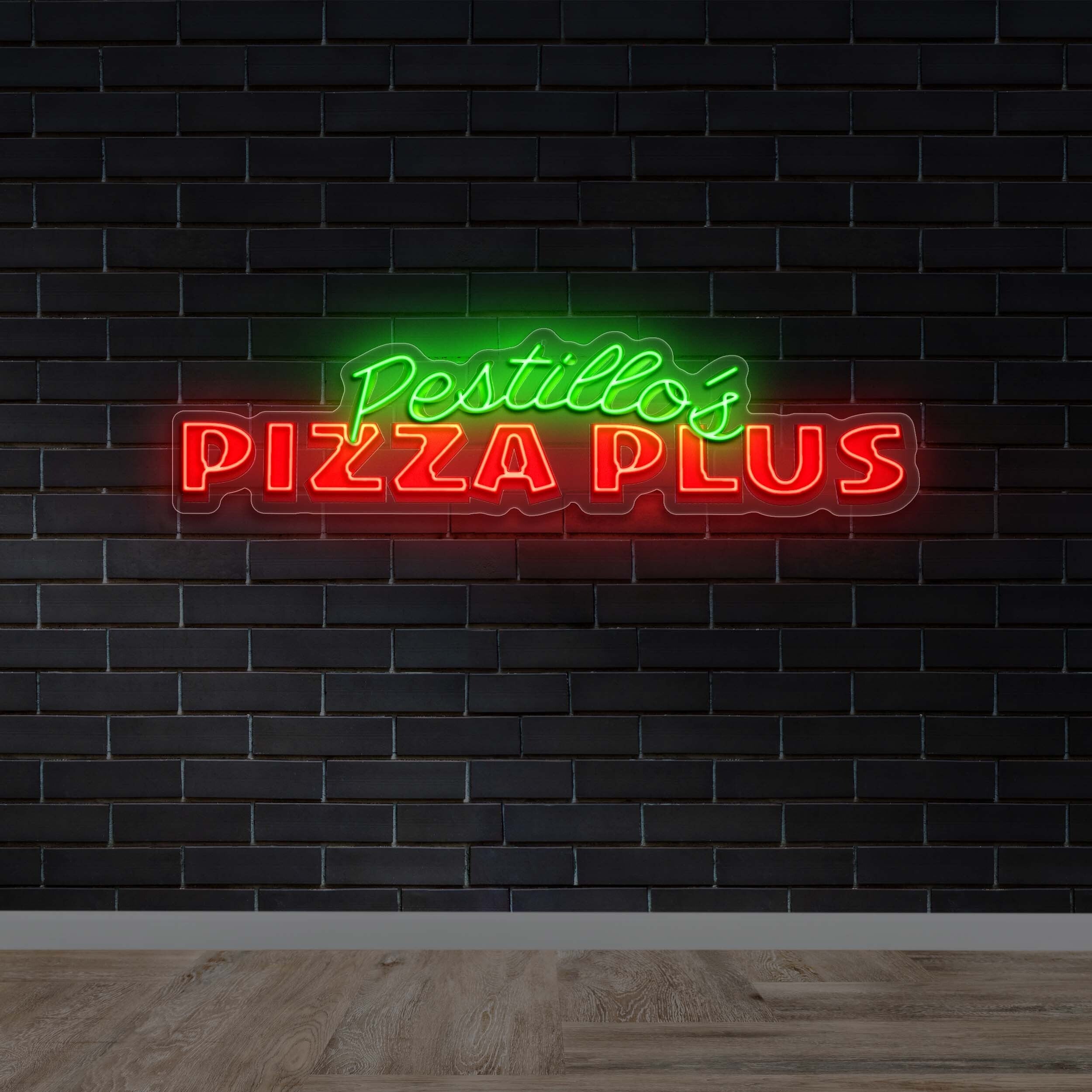 Pestillo's Pizza Plus - Premium Neon Artwork