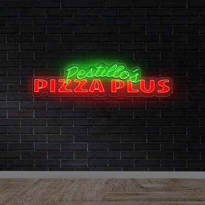 Pestillo's Pizza Plus - Premium Neon Artwork