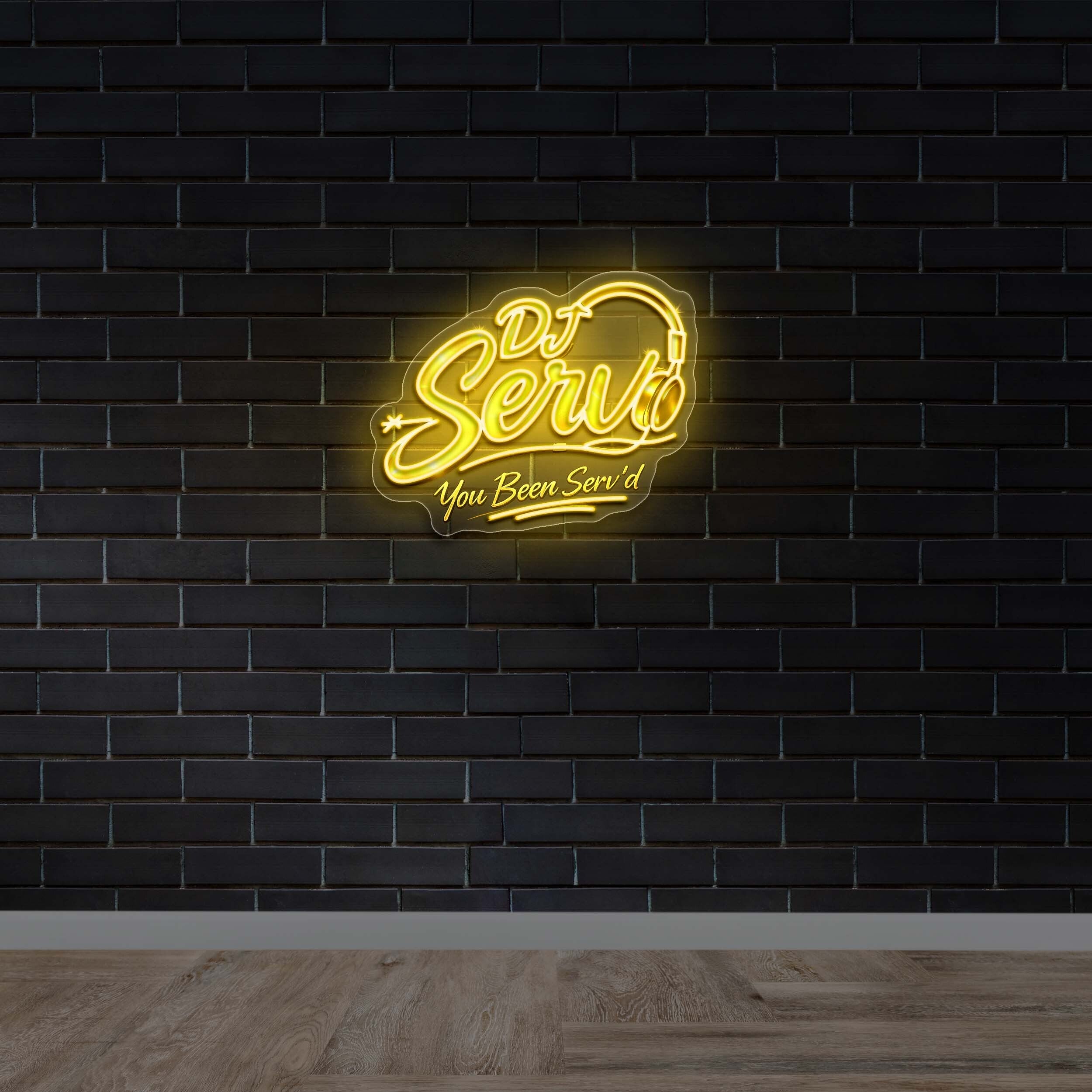 DJ Serv - Premium Neon Artwork