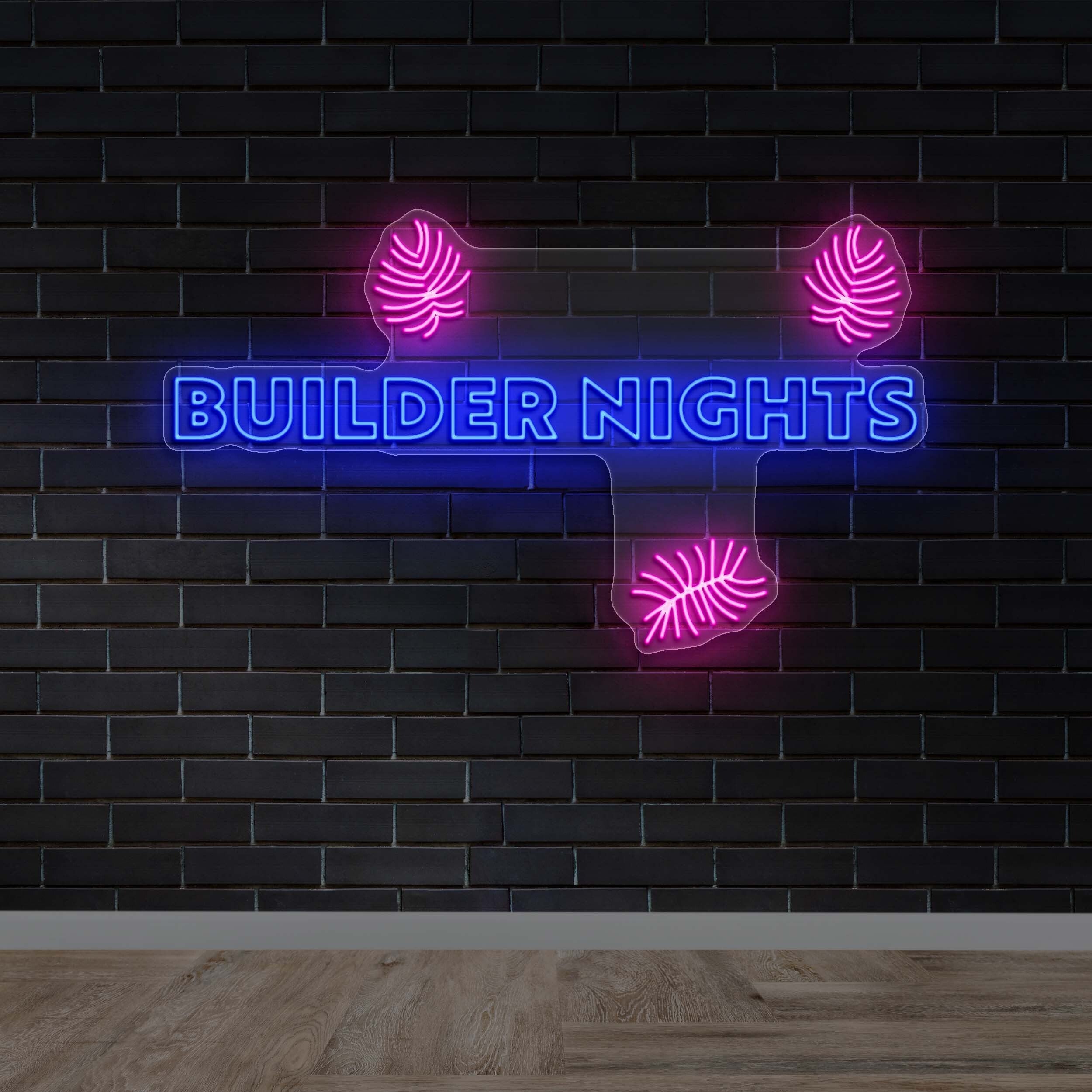 BUILDER NIGHTS - Premium Neon Artwork