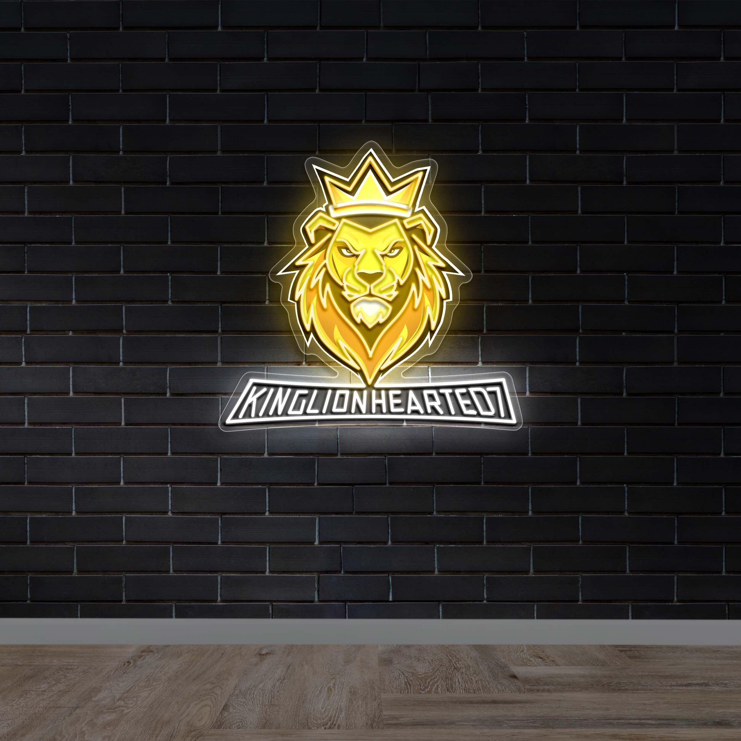 KINGLIONHEARTED - Premium Neon Artwork