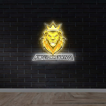 KINGLIONHEARTED - Premium Neon Artwork