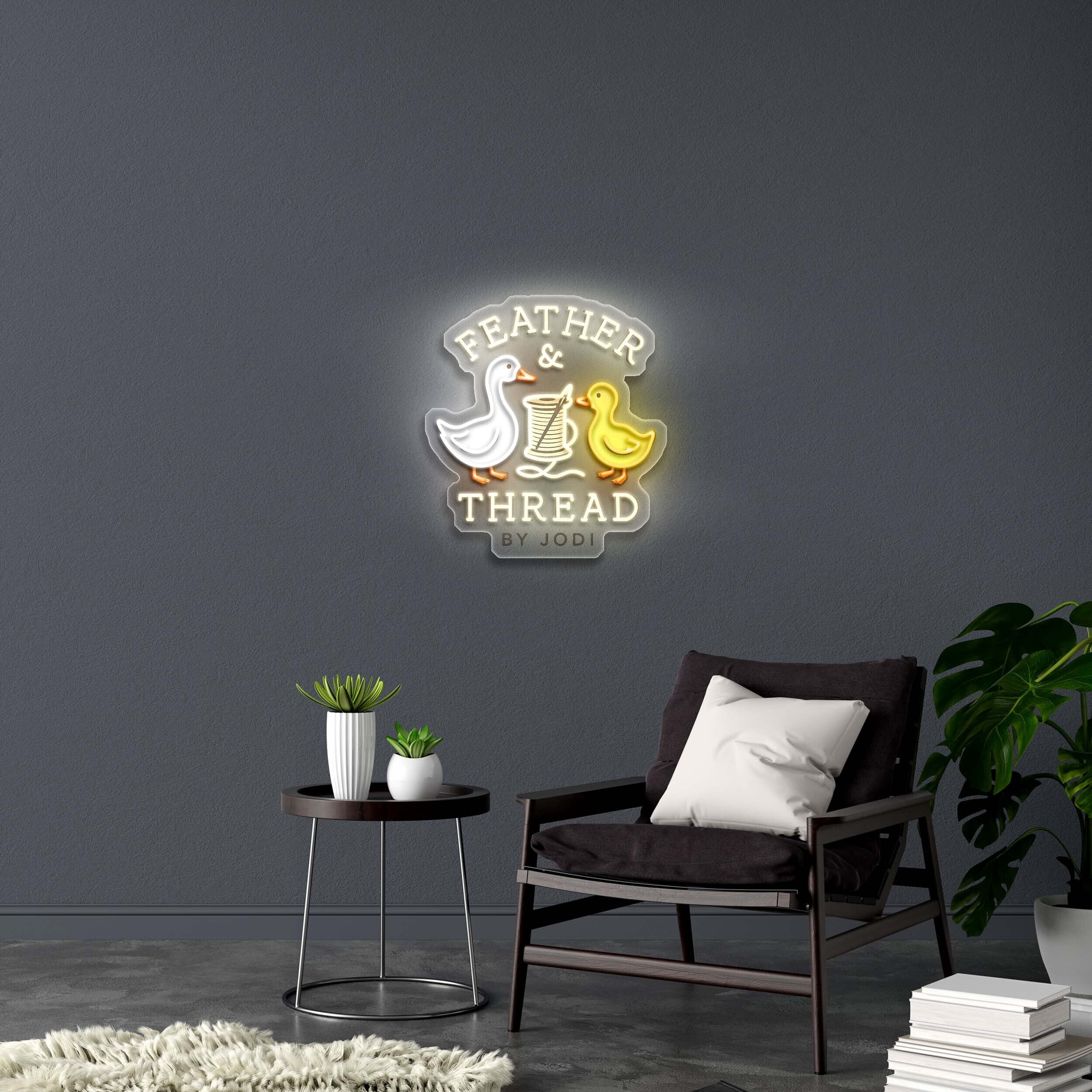 FEATHER & THREAD BY JODI - Premium Neon Artwork
