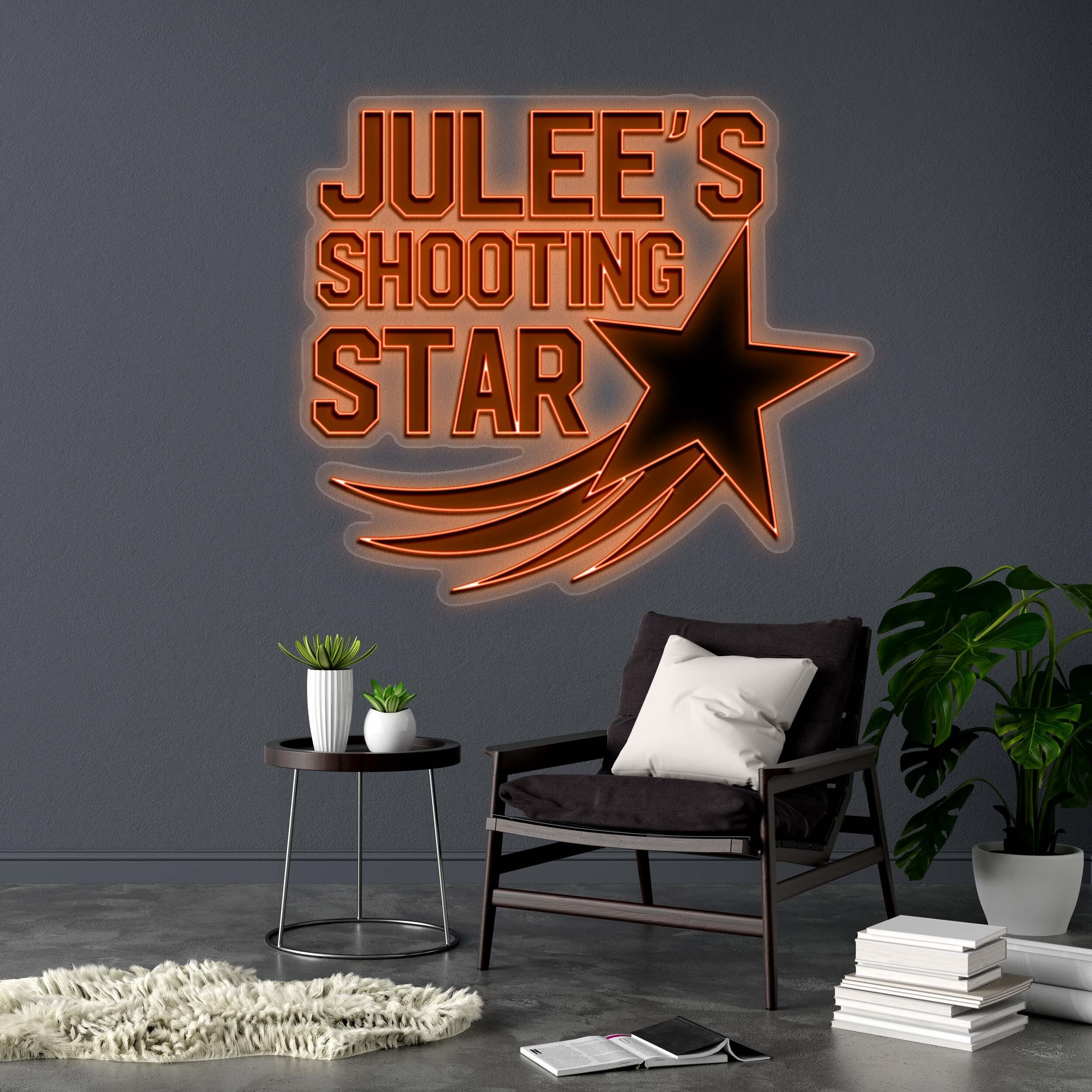 Julee's Shooting Star (version 3) - Premium Neon Artwork