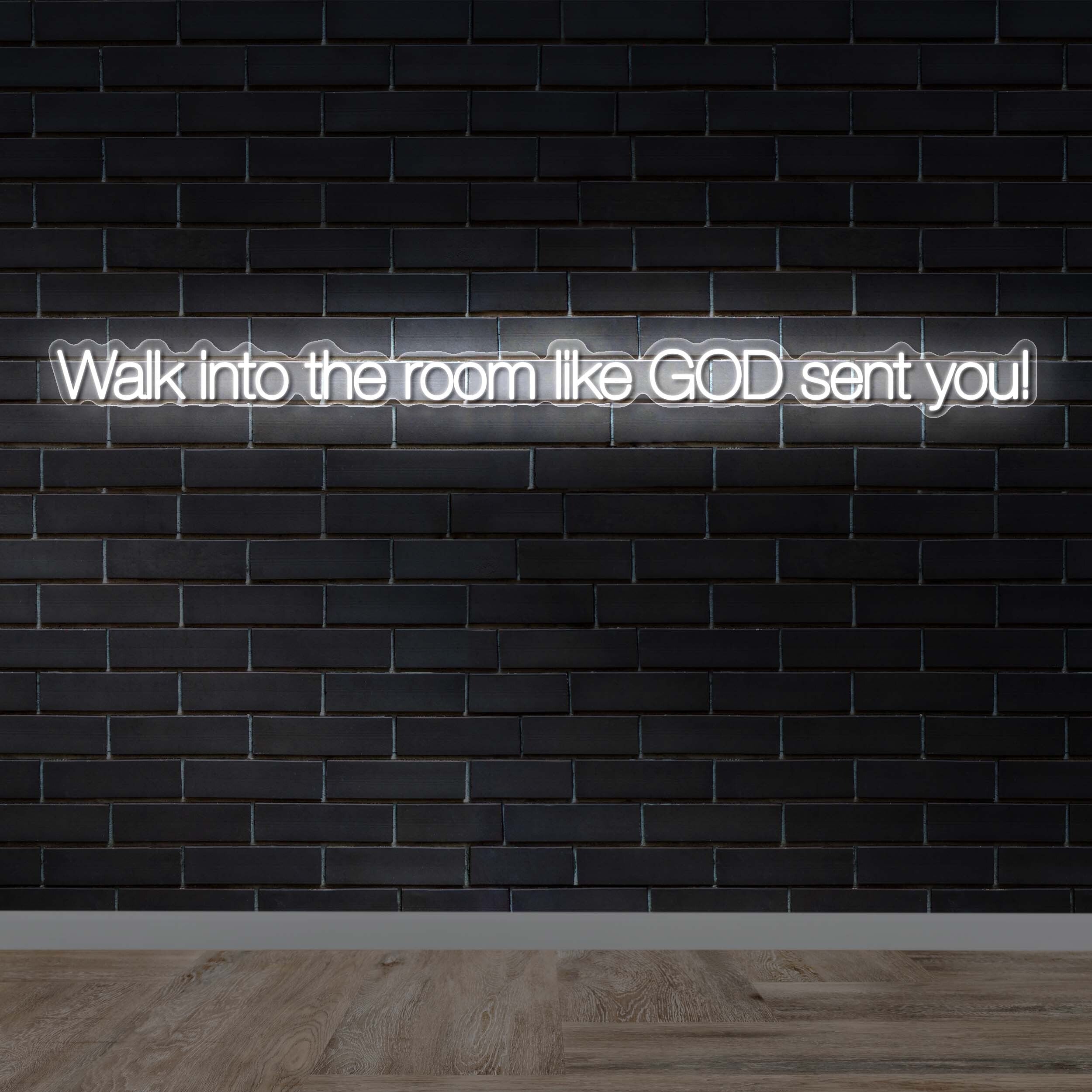 Walk into the room - Premium Neon Artwork
