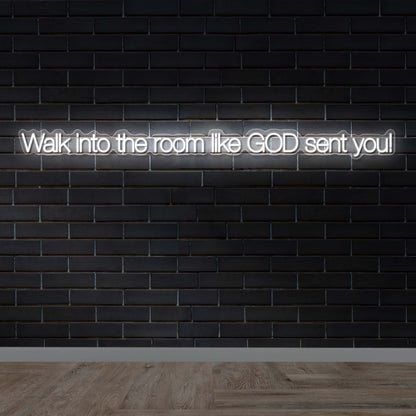 Walk into the room - Premium Neon Artwork