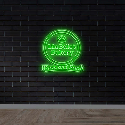 Lila Belle's Bakery - Premium Neon Artwork