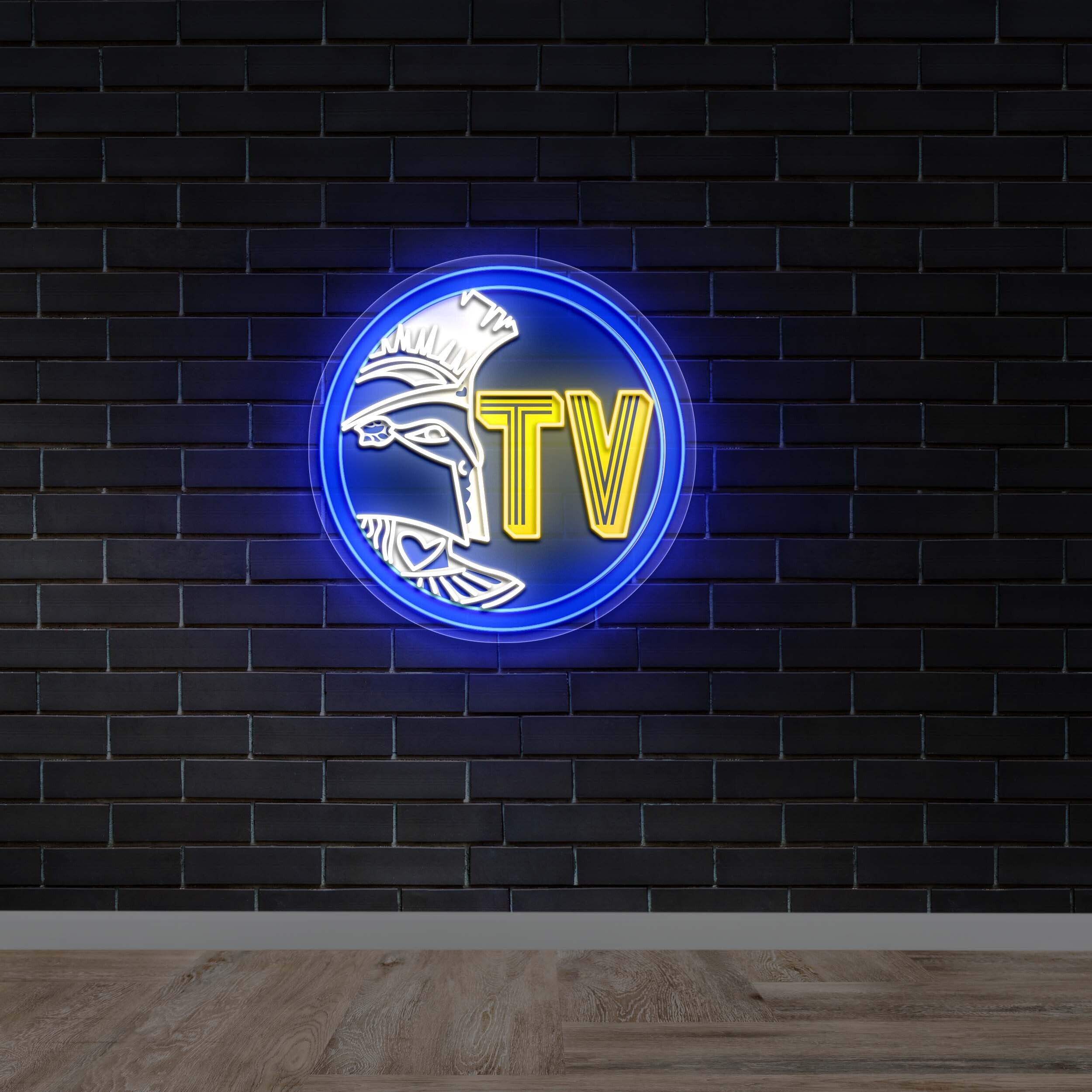 Spartan TV - Premium Neon Artwork