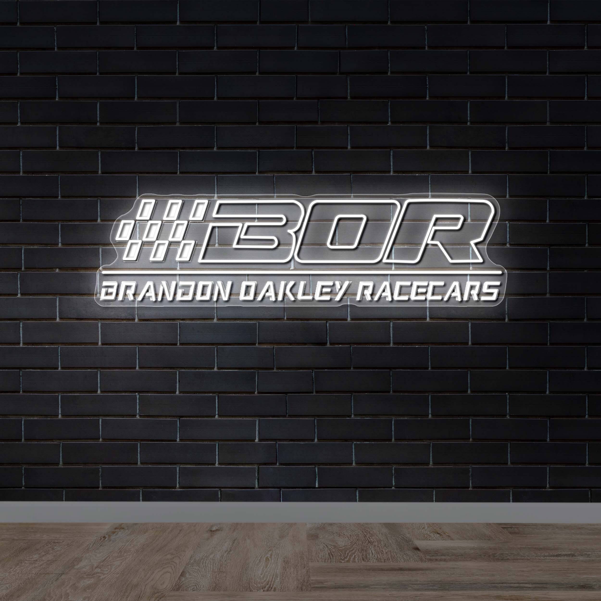 BOR BRANDON OAKLEY RACECARS - Premium Neon Artwork