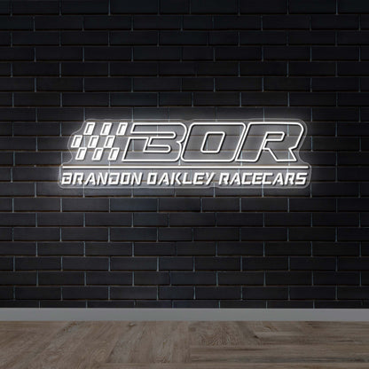 BOR BRANDON OAKLEY RACECARS - Premium Neon Artwork