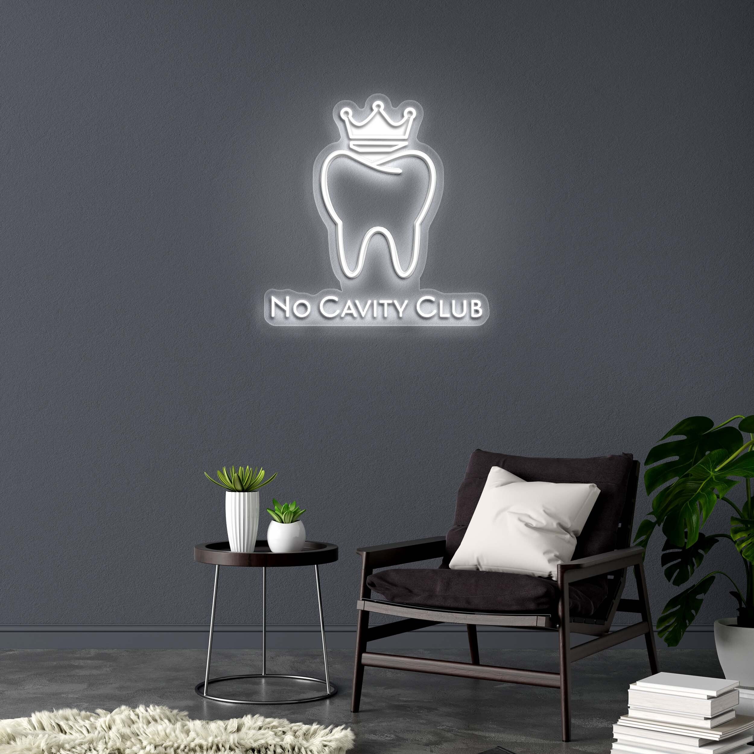NO CAVITY CLUB - Premium Neon Artwork