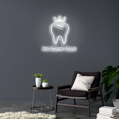 NO CAVITY CLUB - Premium Neon Artwork