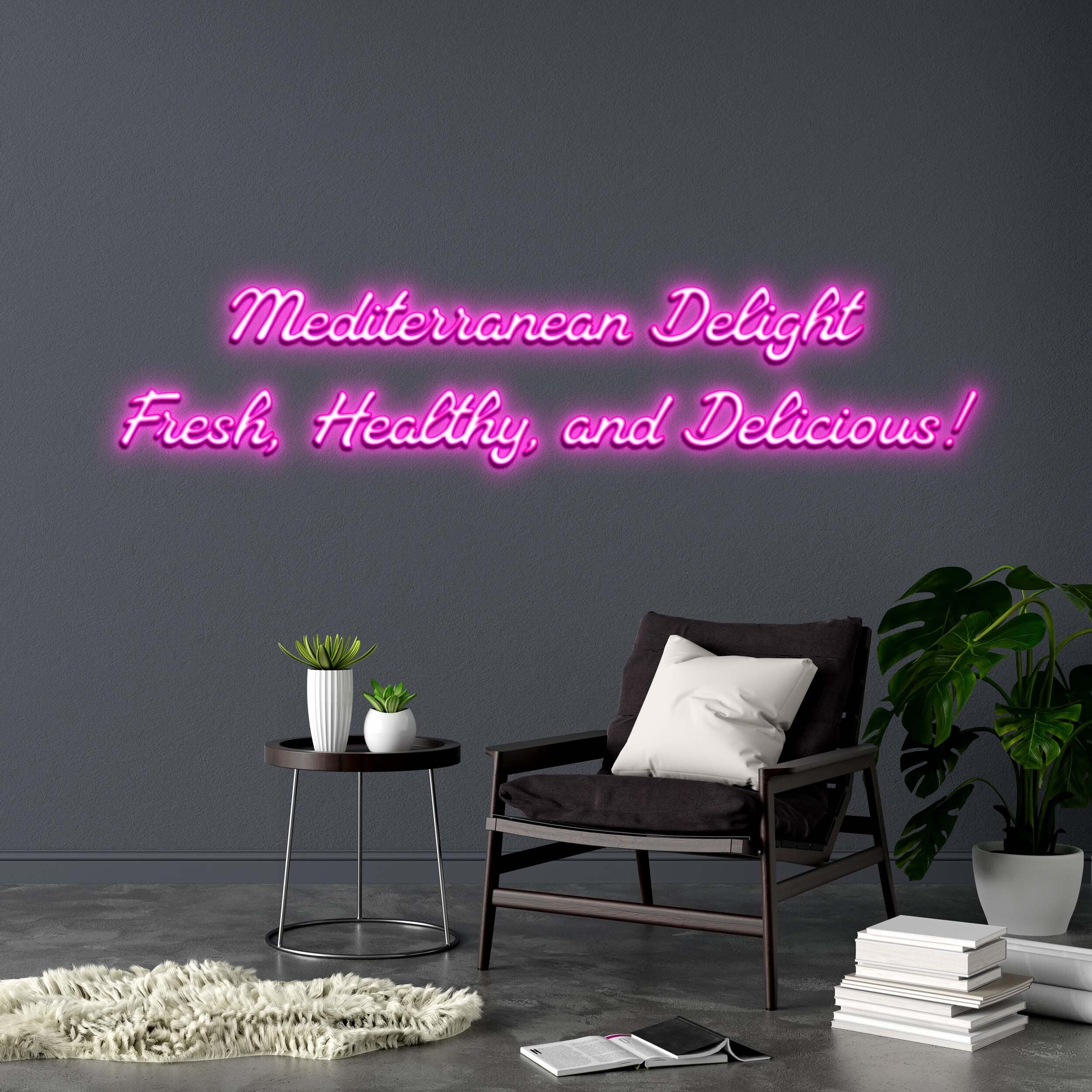 Mediterranean Delight - Premium Neon Artwork