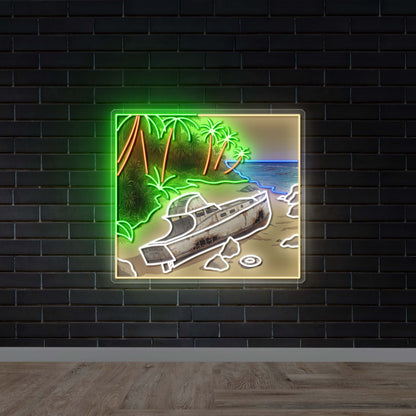 S.S Minnow Washed Away - Premium Neon Artwork