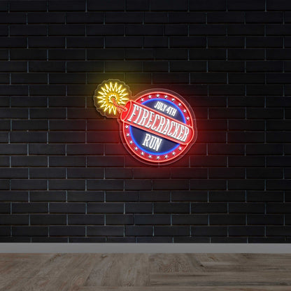 Firecracker - Premium Neon Artwork