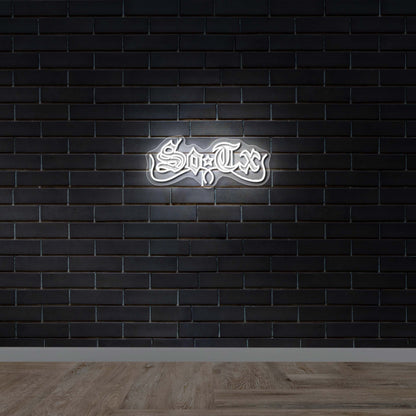 SosTx Logo - Premium Neon Artwork