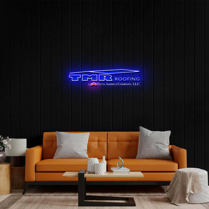 TMR Roofing - Premium Neon Artwork