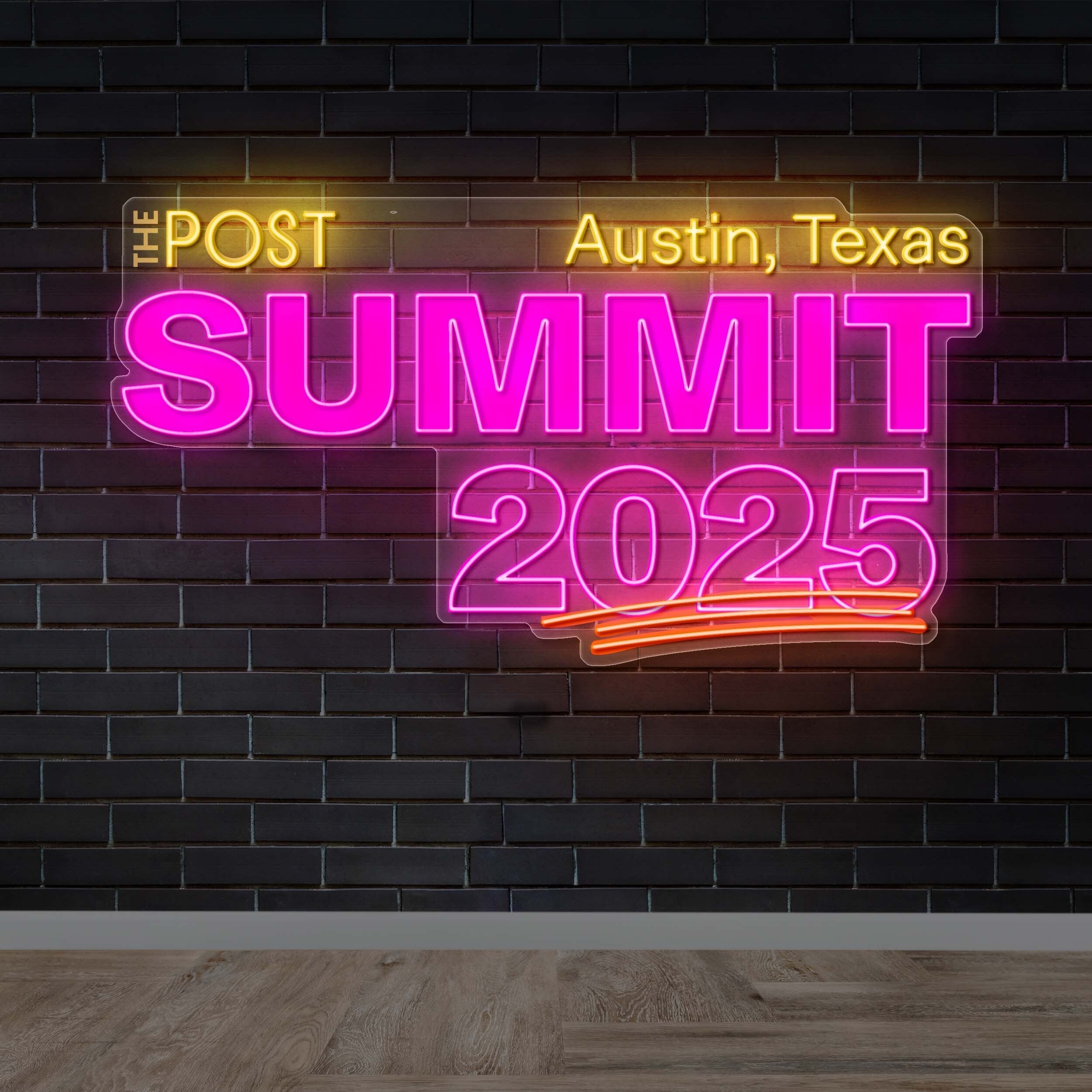 SUMMIT 2025 - Premium Neon Artwork