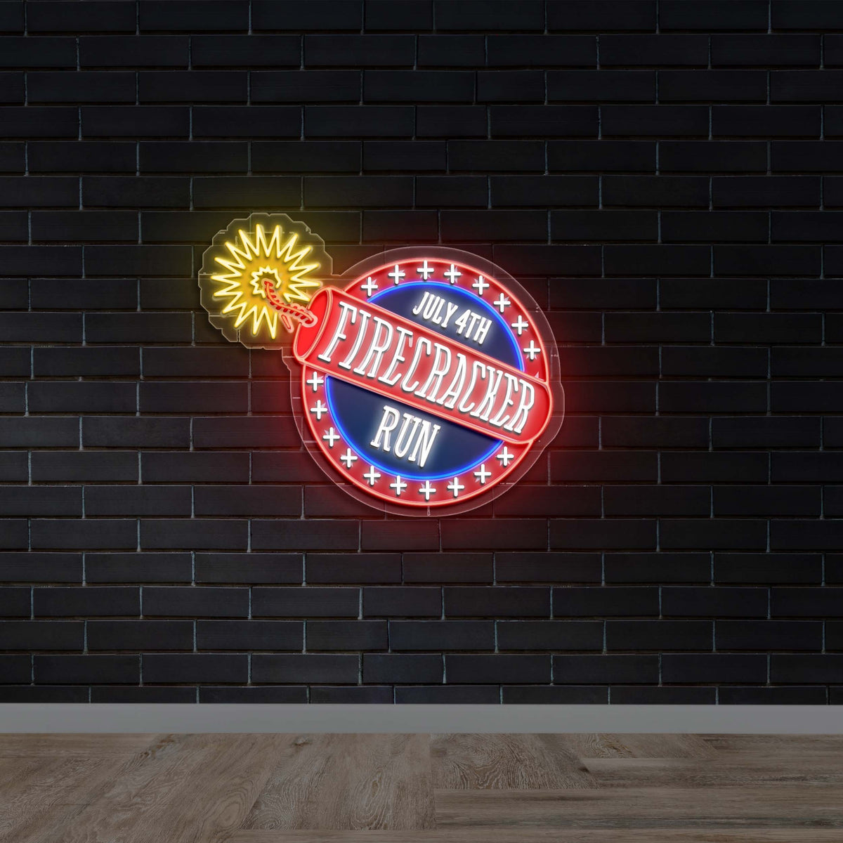 Firecracker - Premium Neon Artwork