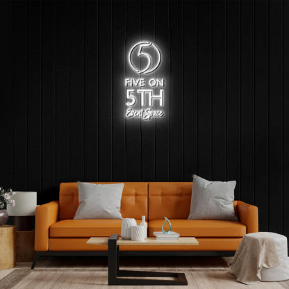 FIVE ON 5TH - Premium Neon Artwork