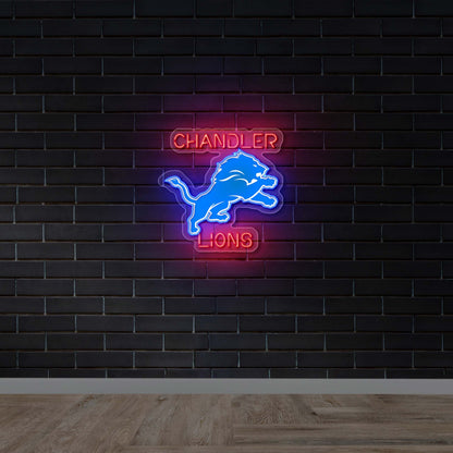 CHANDLER LIONS - Premium Neon Artwork