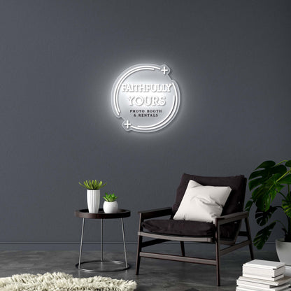 FAITHFULLY YOURS - Premium Neon Artwork