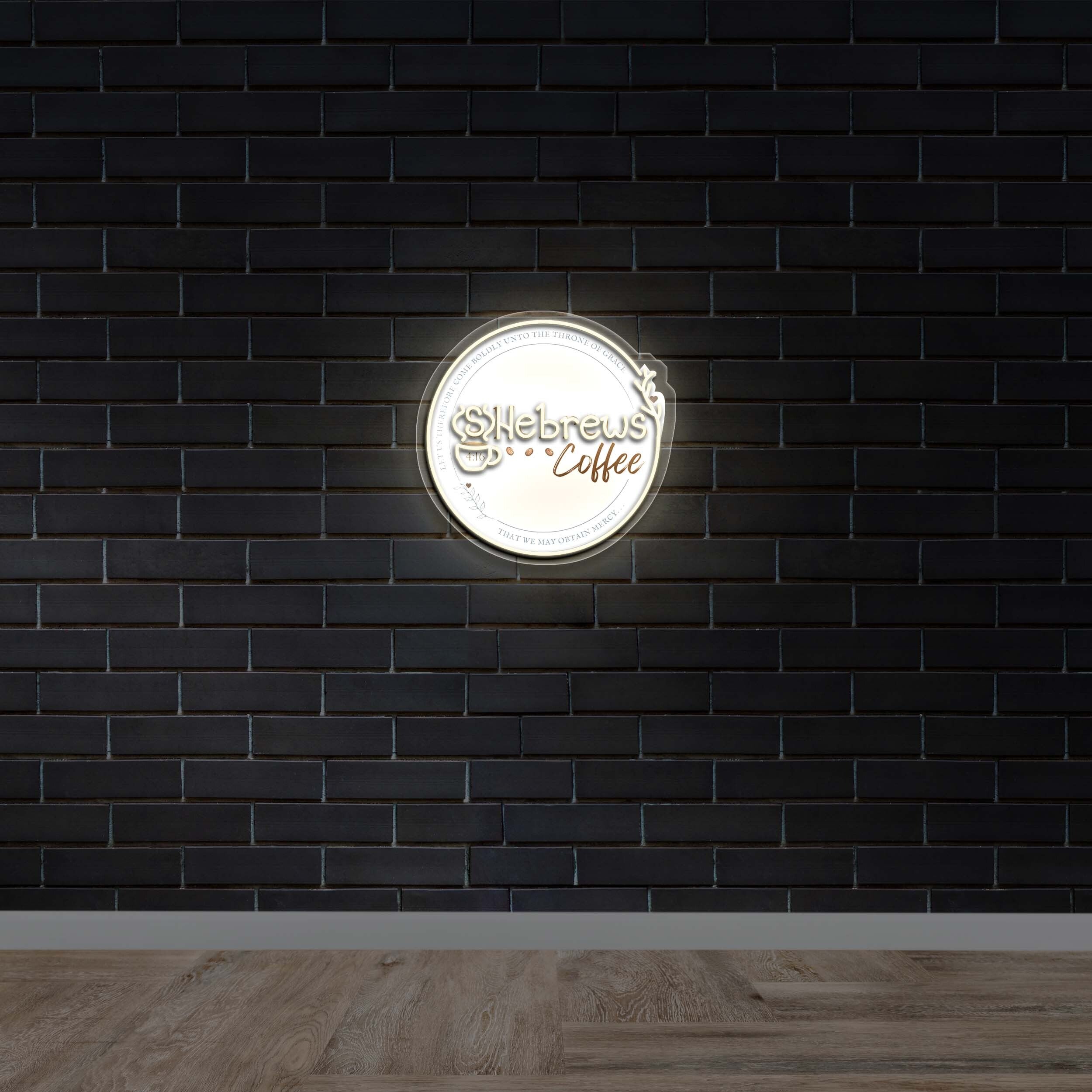 {S}Hebrews Coffee - Premium Neon Artwork