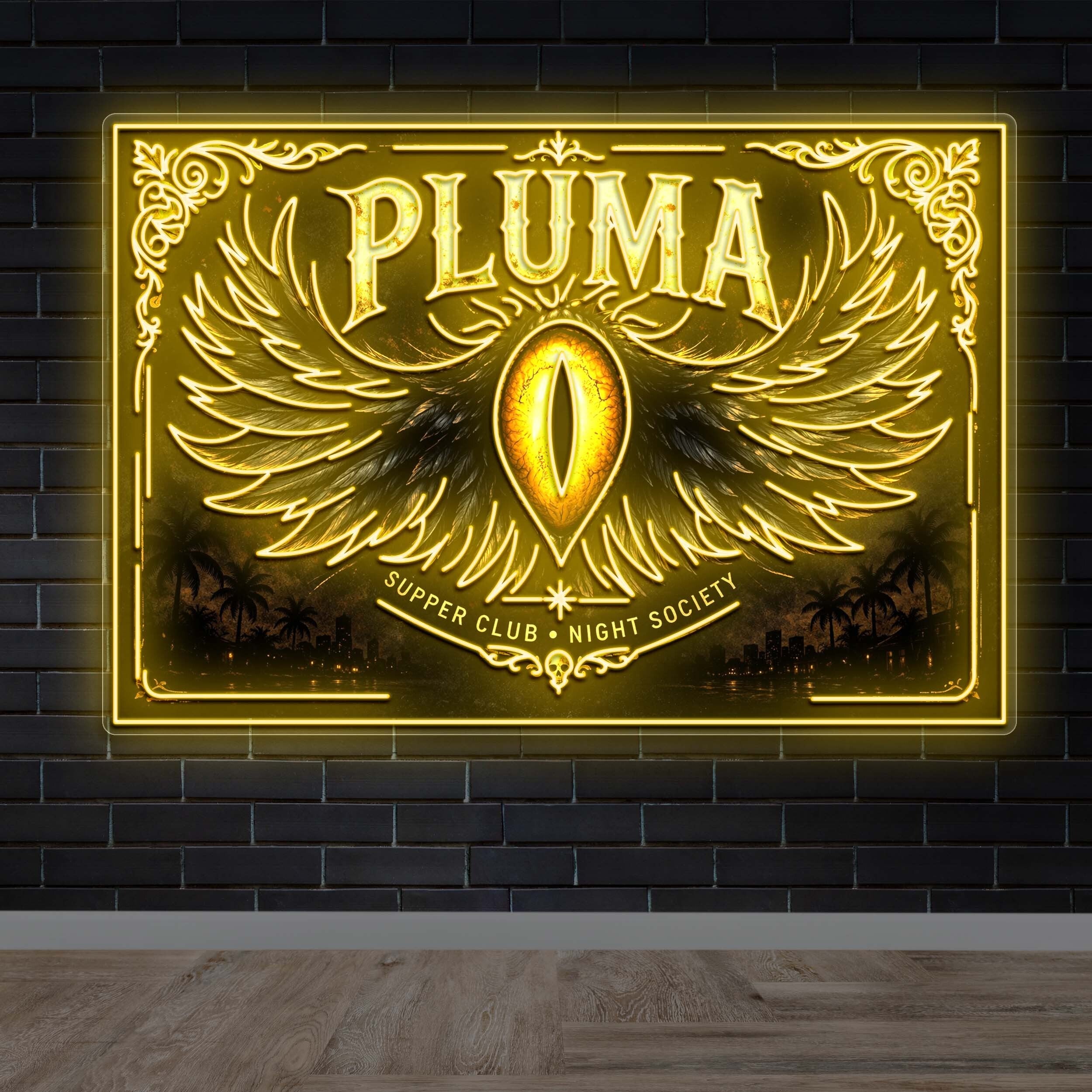 PLUMA -  Premium Neon Artwork