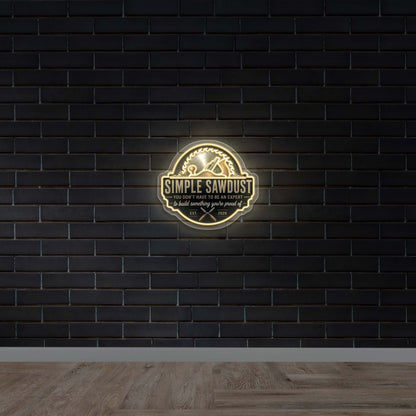 Simple Sawdust - Premium Neon Artwork