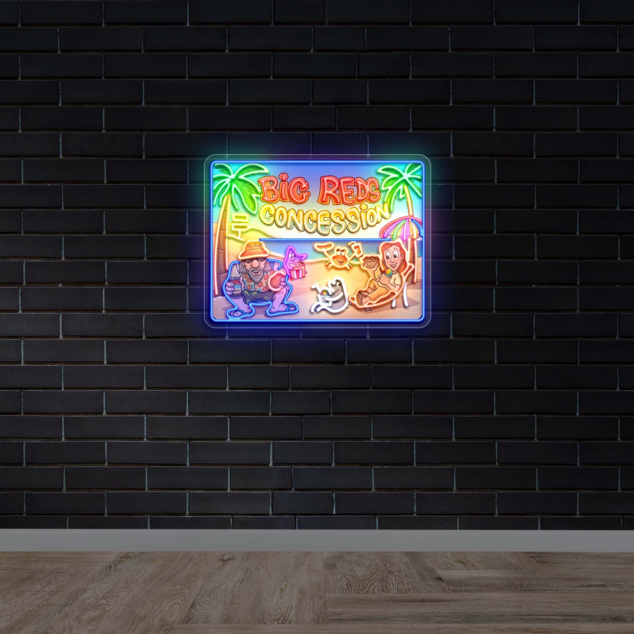 Big reds concessions - Premium Neon Artwork