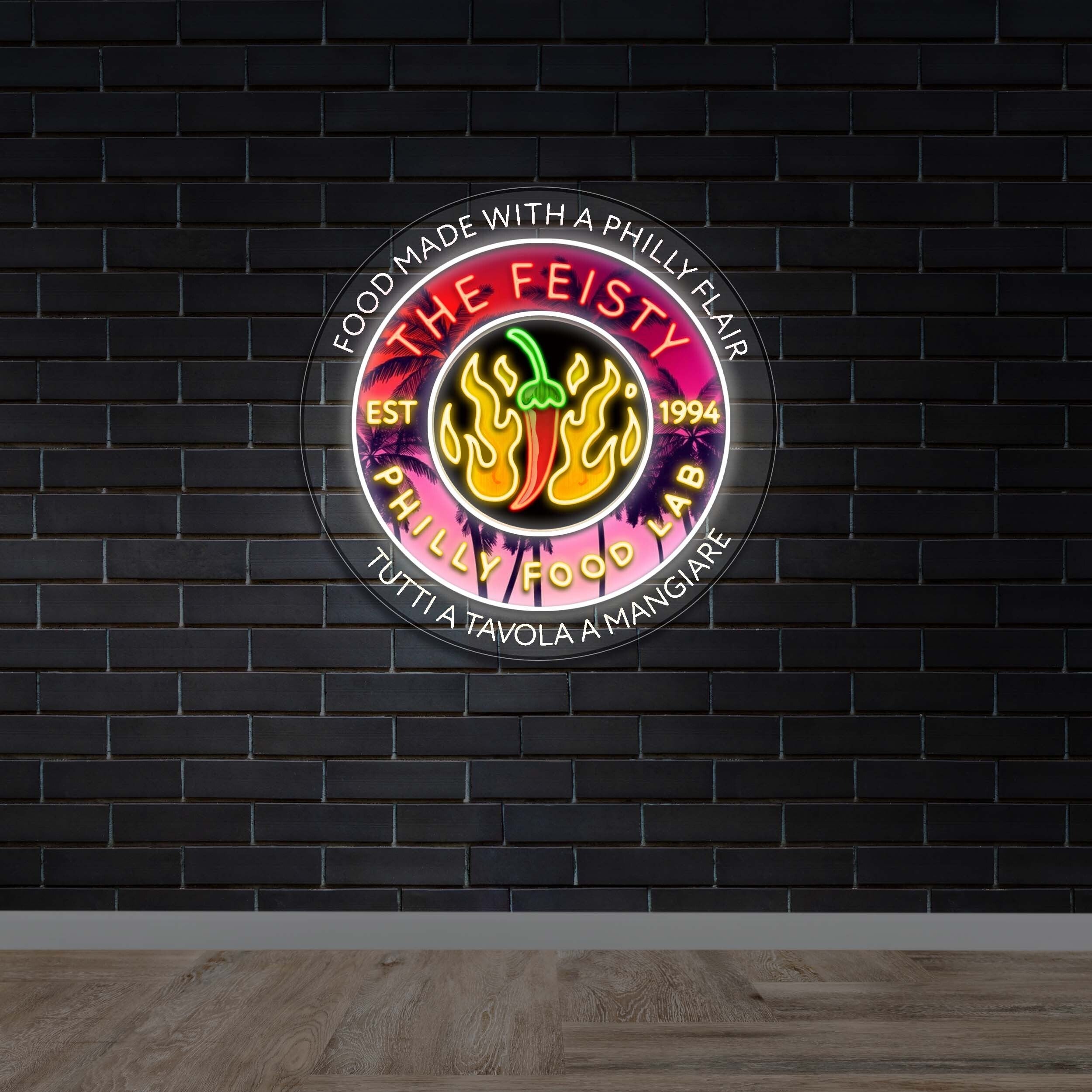 THE FEISTY PHILLY FOOD LAB - Premium Neon Artwork