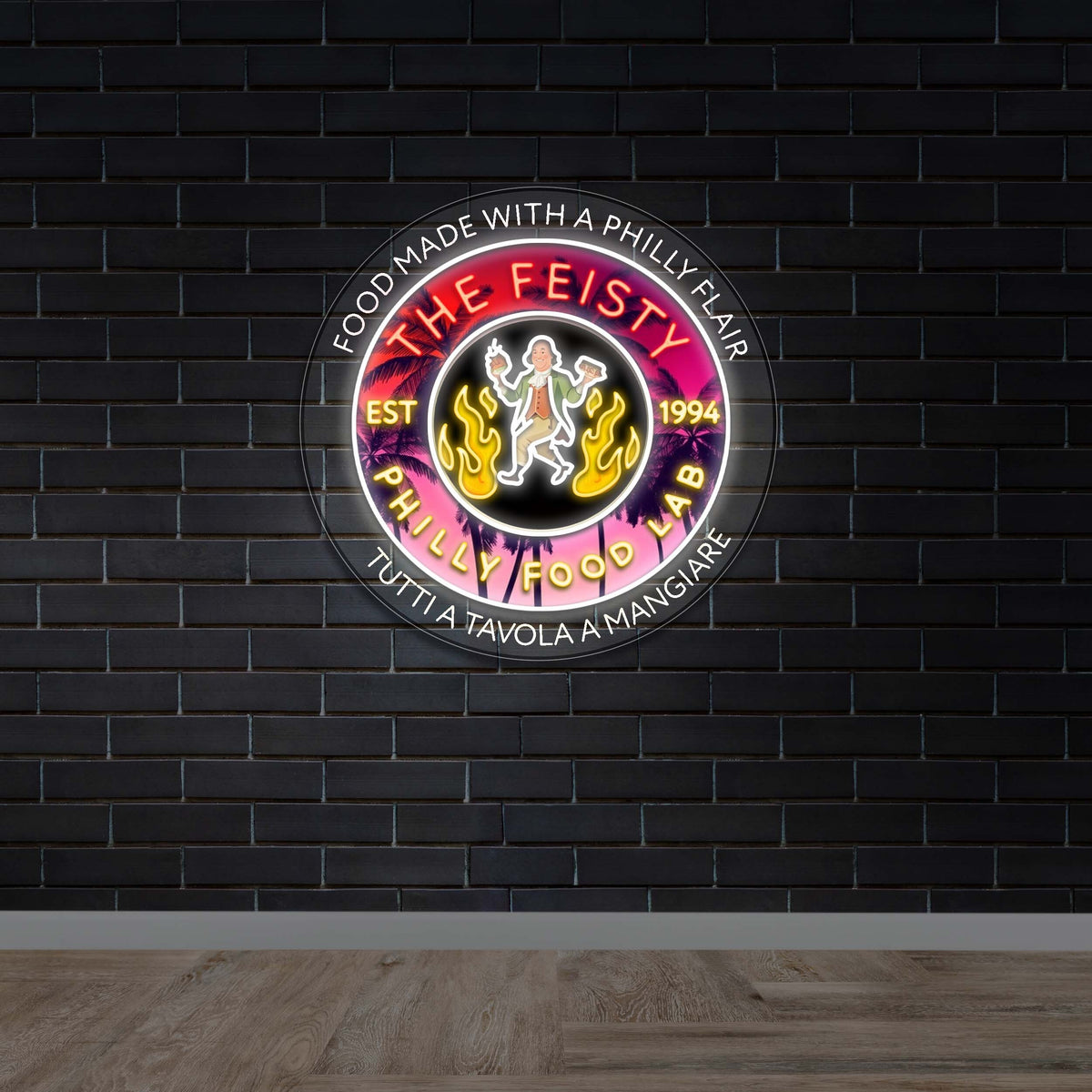 THE FEISTY PHILLY FOOD LAB - Premium Neon Artwork