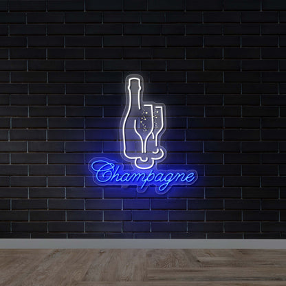 Champagne - Premium Neon Artwork