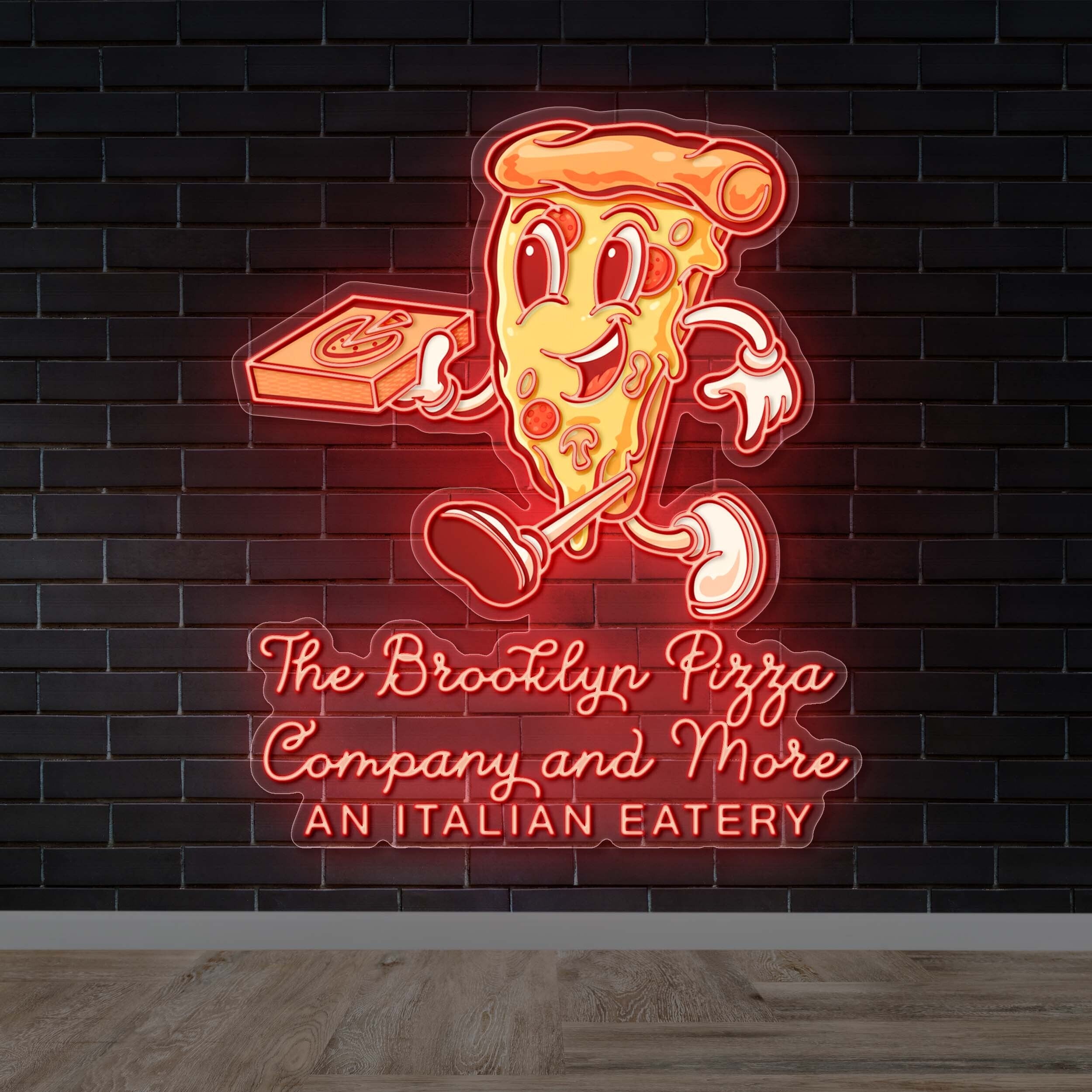Brooklyn Pizza Company An Italian Eatery - Premium Neon Artwork