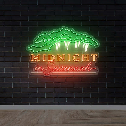 MIDNIGHT in SAVANNAH - Premium Neon Artwork