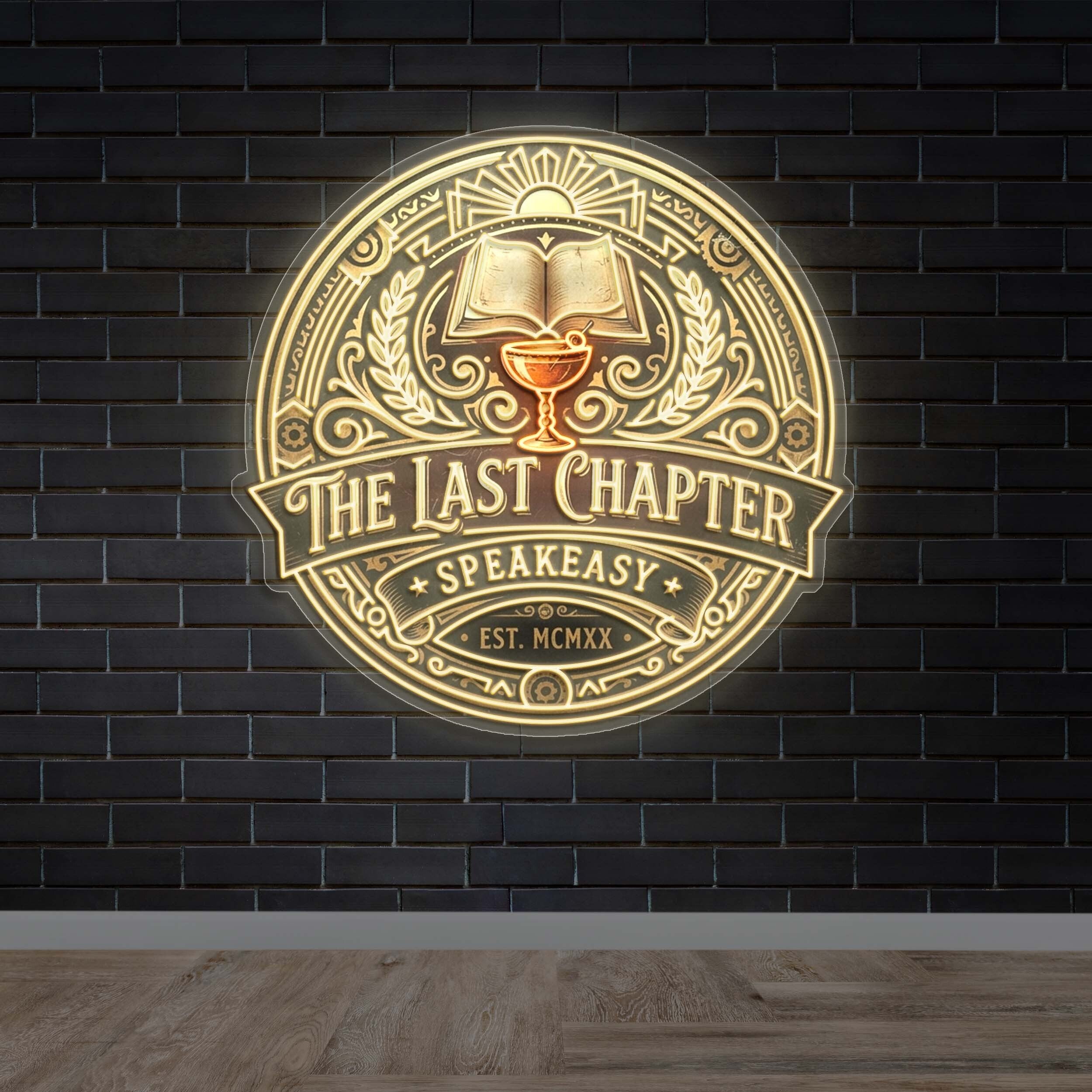 The Last Chapter Speakeasy - Premium Neon Artwork