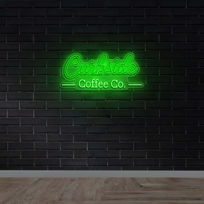 Curbside Coffee Co. (no bottom text) - Premium Neon Artwork