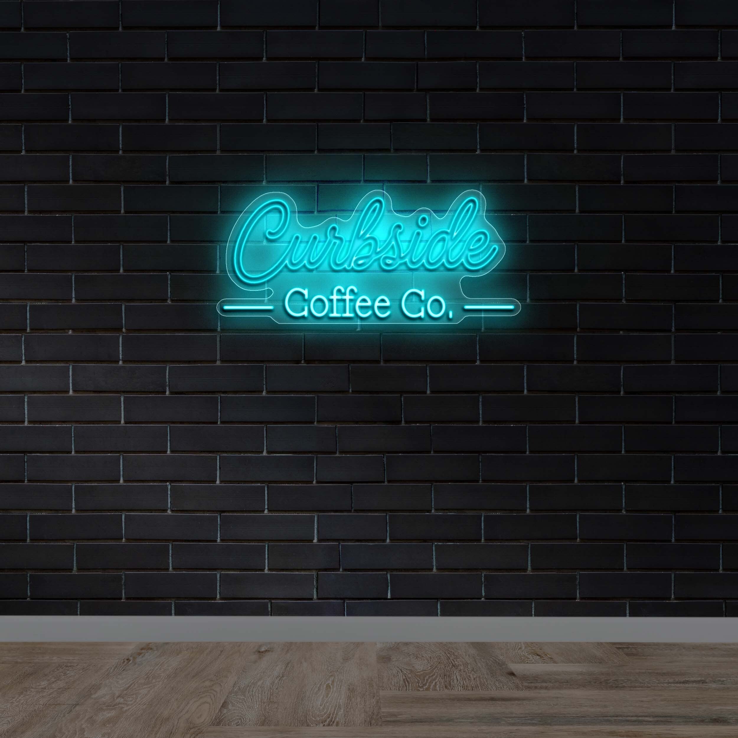 Curbside Coffee Co. (no bottom text) - Premium Neon Artwork