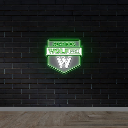 CERTIFIED WOLF PRO - Premium Neon Artwork