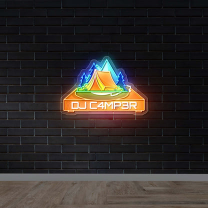 DJ C4MP3R - Premium Neon Artwork