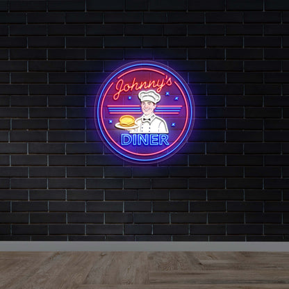 Johnny’s Diner - Premium Neon Artwork