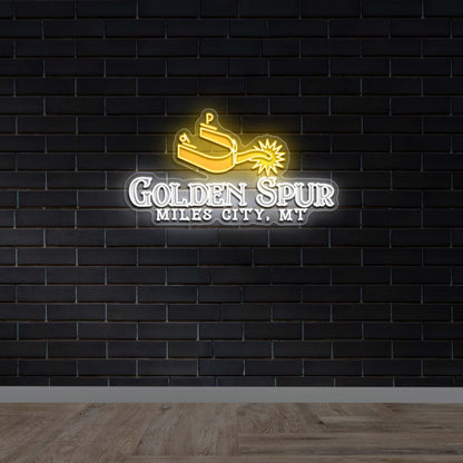 Golden Spur Miles City MT - Premium Neon Artwork
