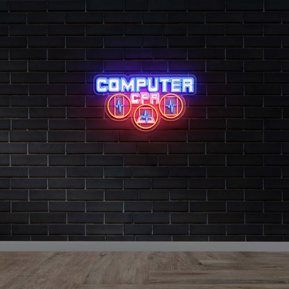 COMPUTER CPR - Premium Neon Artwork