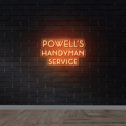 POWELL'S HANDYMAN SERVICE - Premium Neon Artwork