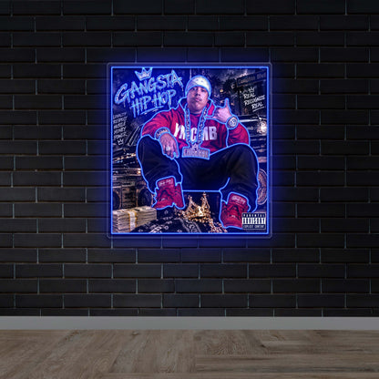 Gangsta Hip-Hop - Premium Neon Artwork