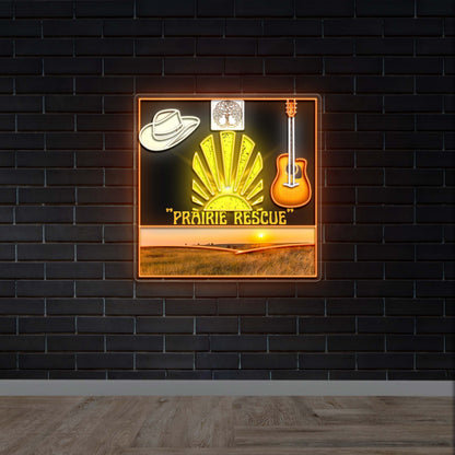 Prairie Rescue - Premium Neon Artwork