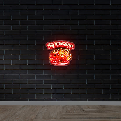 Big Rob's BBQ - Premium Neon Artwork