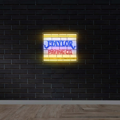 J Taylor Paving Co - Premium Neon Artwork