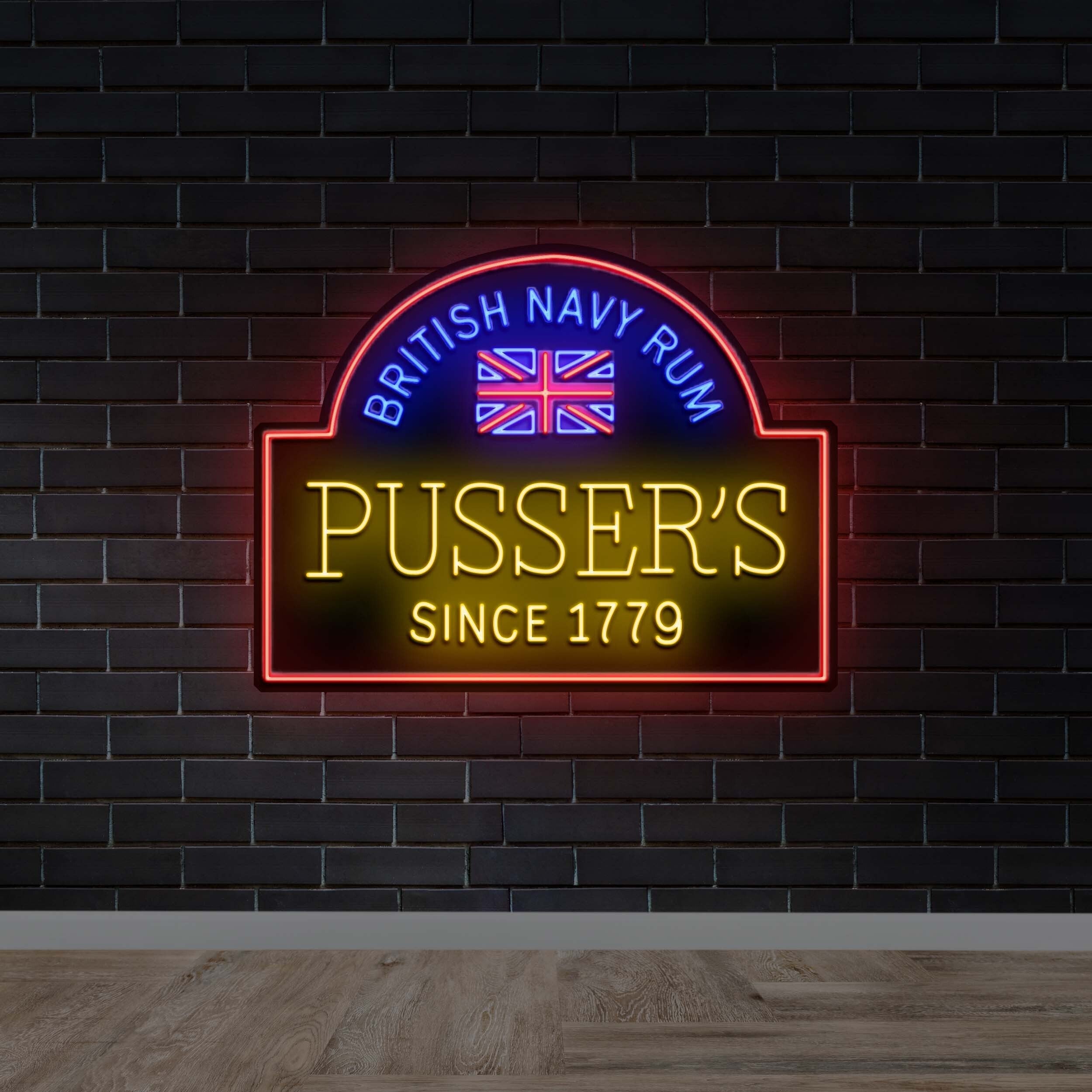 PUSSER'S - Premium Neon Artwork