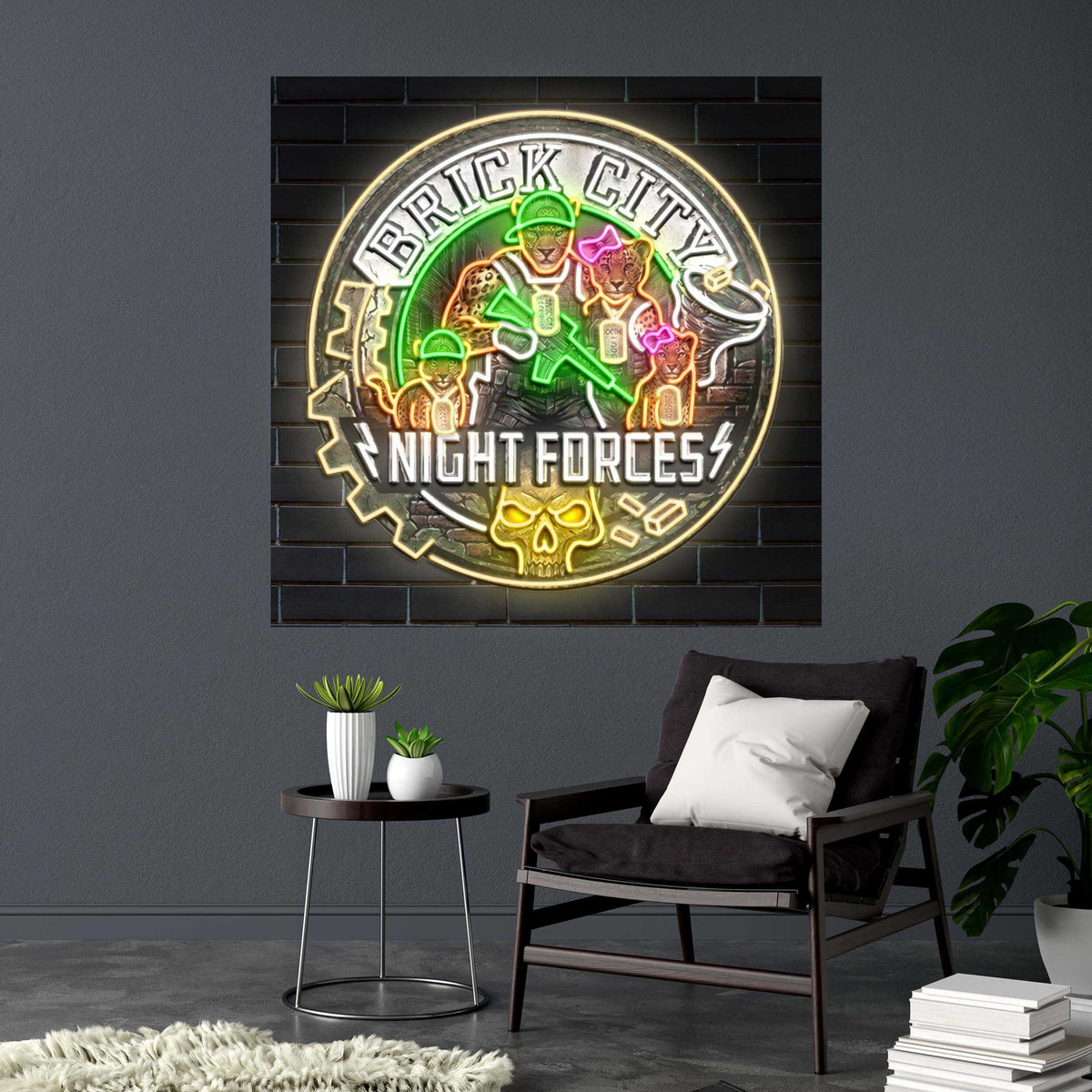 Brick City - Premium Neon Artwork